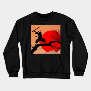 Kenjutsu Sword Digital Japanese Art Crewneck Sweatshirt